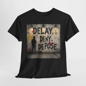 "Delay. Deny. Depose." Graphic Tee