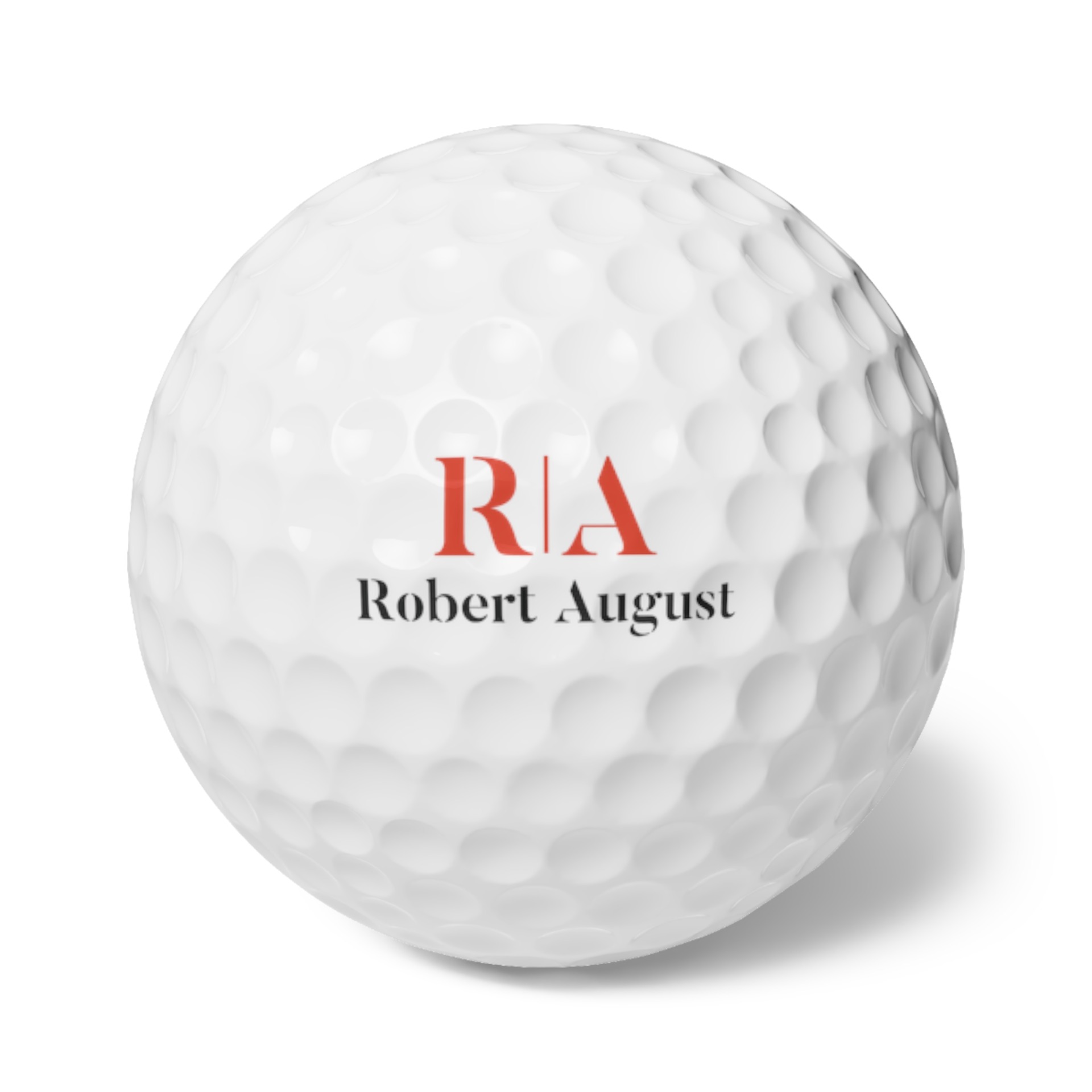 Robert August Logo Golf Balls
