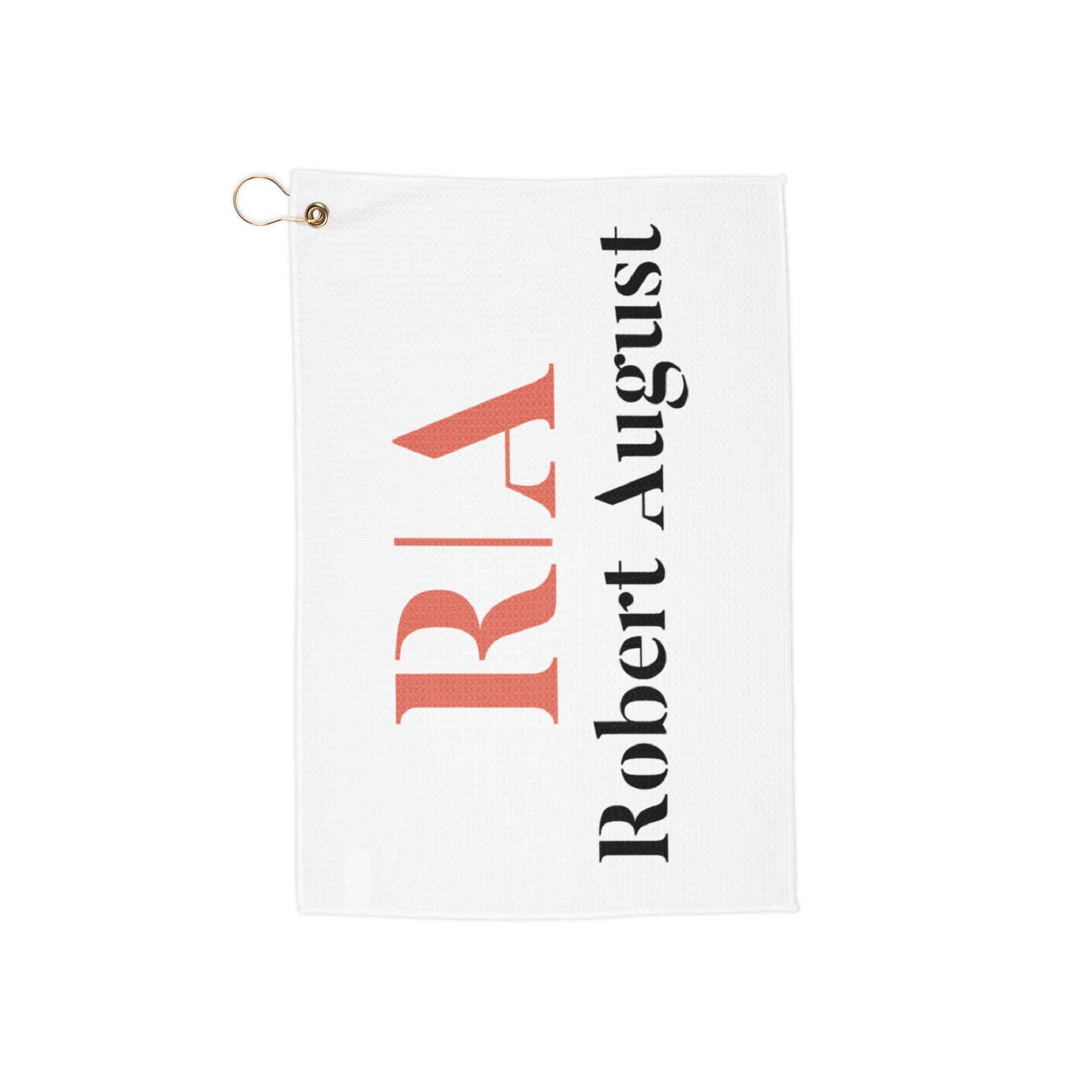 Robert August Logo Golf Towel