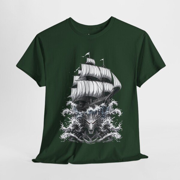 Draconic Tempest at Sea - Graphic Tee - Image 2