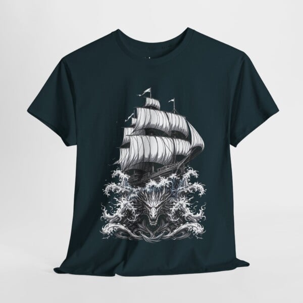 Draconic Tempest at Sea - Graphic Tee - Image 3