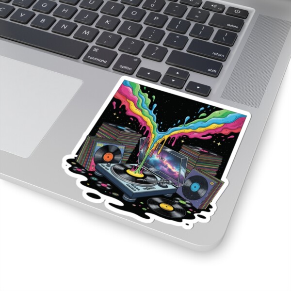 Grooves of the Galaxy - Kiss Cut Sticker - Image 2