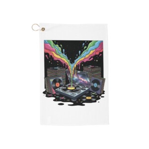 Grooves of the Galaxy  - Golf Towel