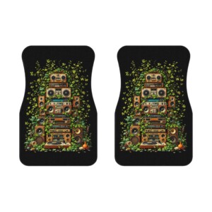 Grooves Gone Green - Car Mats (2x Front)