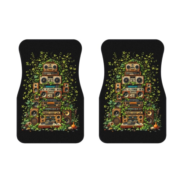 Grooves Gone Green - Car Mats (2x Front)