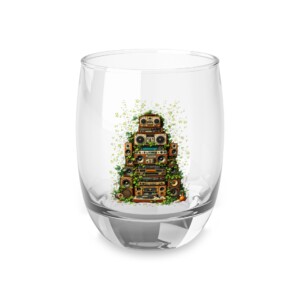 Grooves Gone Green - Whiskey Glass