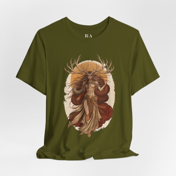Guardian of the Mystical Wilds - Jersey Cotton Graphic Tee Shirt - Image 2
