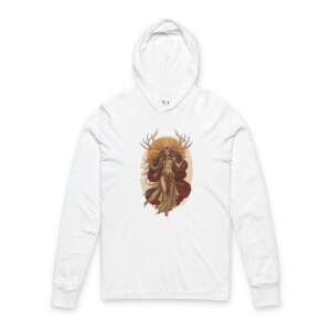 Guardian of the Mystical Wilds - Hooded Long Sleeve Tee Shirt