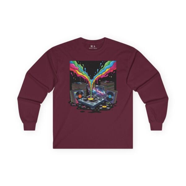 Grooves of the Galaxy - Long Sleeve Graphic Tee - Image 6