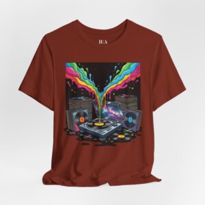 Grooves of the Galaxy - Jersey Cotton Graphic Tee Shirt