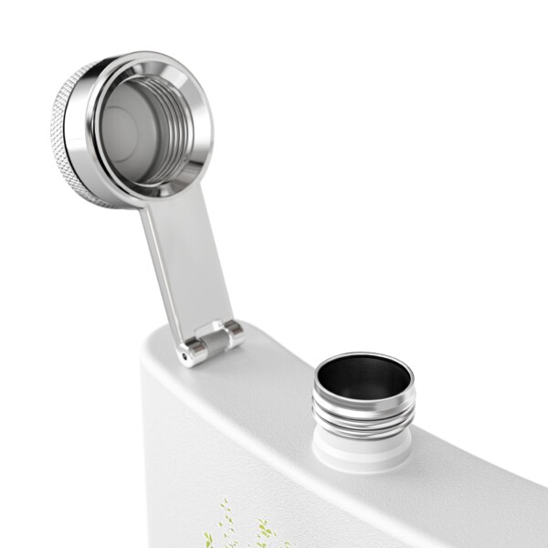 Grooves Gone Green - Stainless Steel Flask, 6oz - Image 3