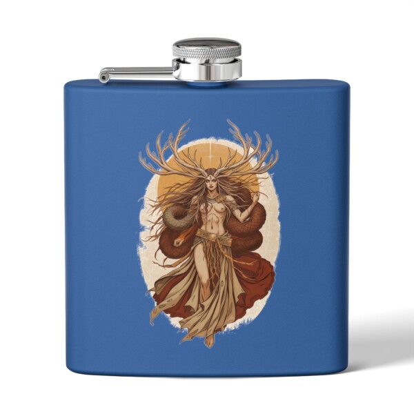 Guardian of the Mystical Wilds- Stainless Steel Flask, 6oz - Image 11