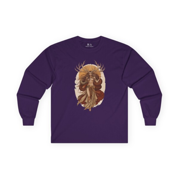 Guardian of the Mystical Wilds - Long Sleeve Graphic Tee - Image 3