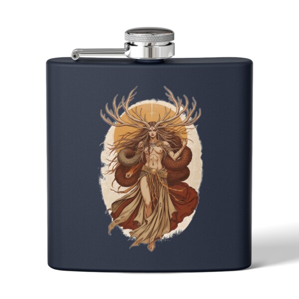 Guardian of the Mystical Wilds- Stainless Steel Flask, 6oz - Image 10