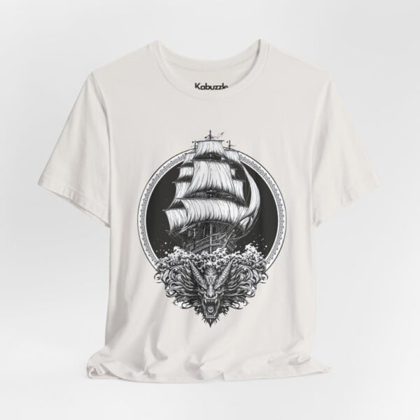 Abyssal Roar- Jersey Cotton Graphic Tee Shirt - Image 3