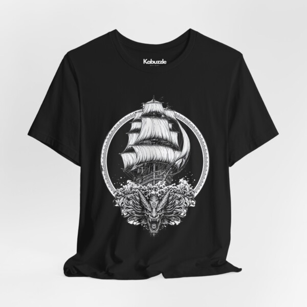 Abyssal Roar- Jersey Cotton Graphic Tee Shirt - Image 2