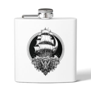 Abyssal Roar- Stainless Steel Flask, 6oz