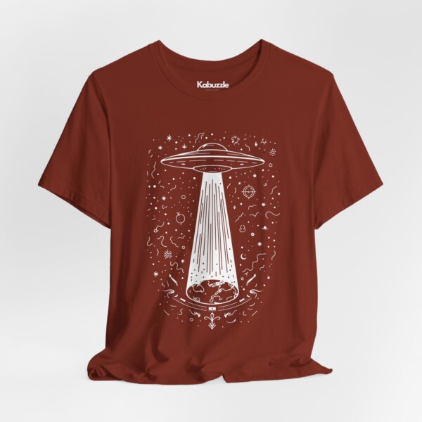 Alien Beacon- Jersey Cotton Graphic Tee Shirt - Image 2