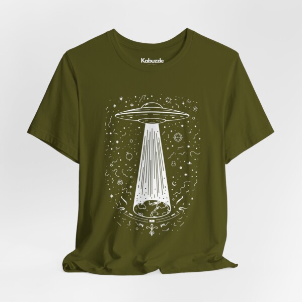 Alien Beacon- Jersey Cotton Graphic Tee Shirt - Image 3