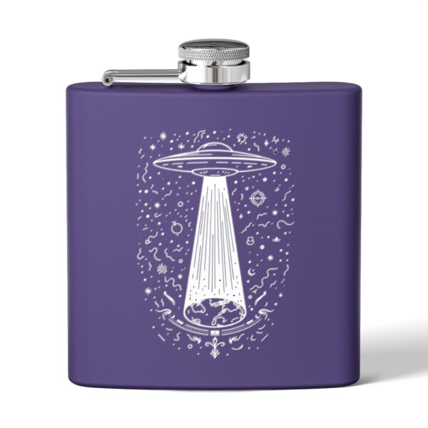 Alien Beacon- Stainless Steel Flask, 6oz - Image 2