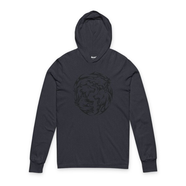 Alpha’s Embrace - Hooded Long Sleeve Tee Shirt - Image 2
