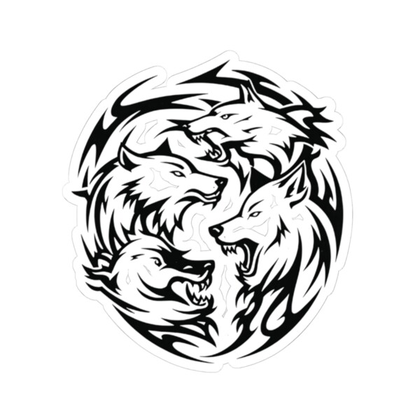Alpha’s Embrace - Kiss Cut Sticker