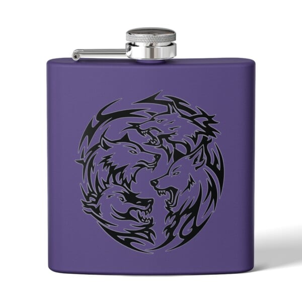 Alpha’s Embrace- Stainless Steel Flask, 6oz - Image 6