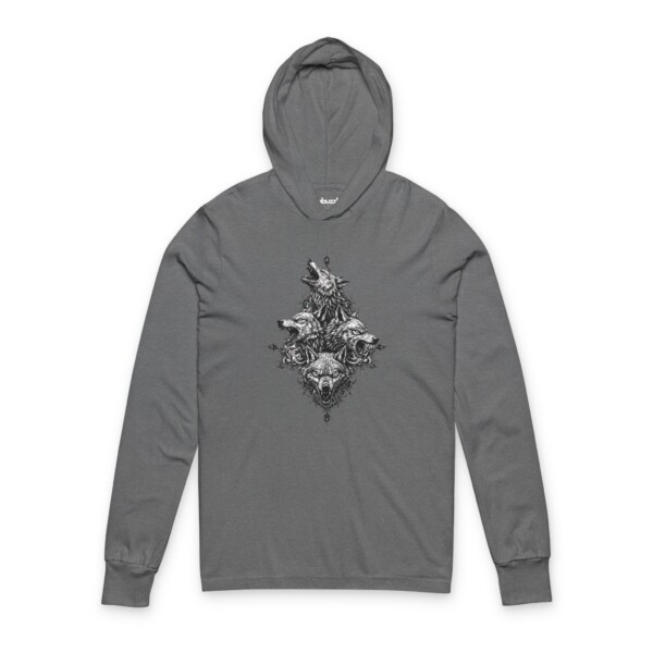 Alpha’s Wrath - Hooded Long Sleeve Tee Shirt - Image 3