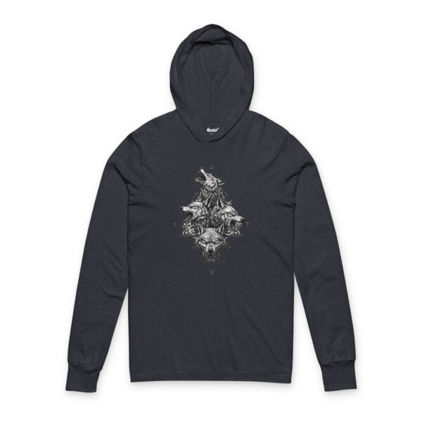 Alpha’s Wrath - Hooded Long Sleeve Tee Shirt - Image 2