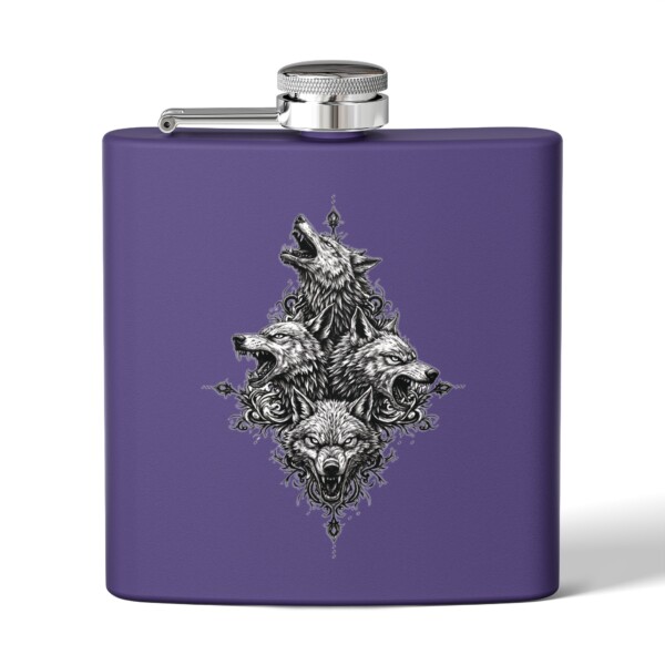 Alpha’s Wrath - Stainless Steel Flask, 6oz - Image 6