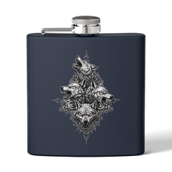 Alpha’s Wrath - Stainless Steel Flask, 6oz - Image 7
