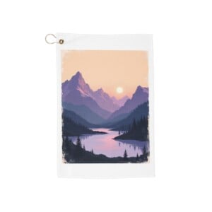 Alpine Afterglow  - Golf Towel