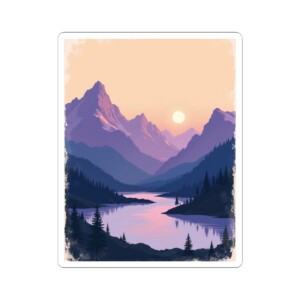 Alpine Afterglow - Kiss Cut Sticker