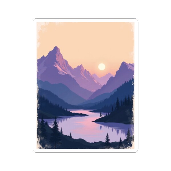 Alpine Afterglow - Kiss Cut Sticker