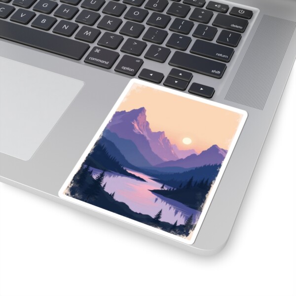 Alpine Afterglow - Kiss Cut Sticker - Image 2