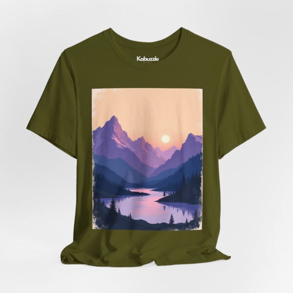 Alpine Guardian - Jersey Cotton Graphic Tee Shirt - Image 2