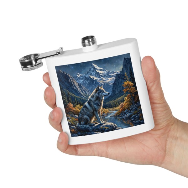 Alpine Guardian- Stainless Steel Flask, 6oz - Image 4