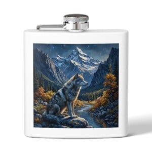 Alpine Guardian- Stainless Steel Flask, 6oz