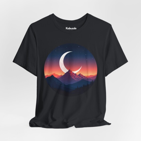 Alpine Moonlit Dream- Jersey Cotton Graphic Tee Shirt - Image 4