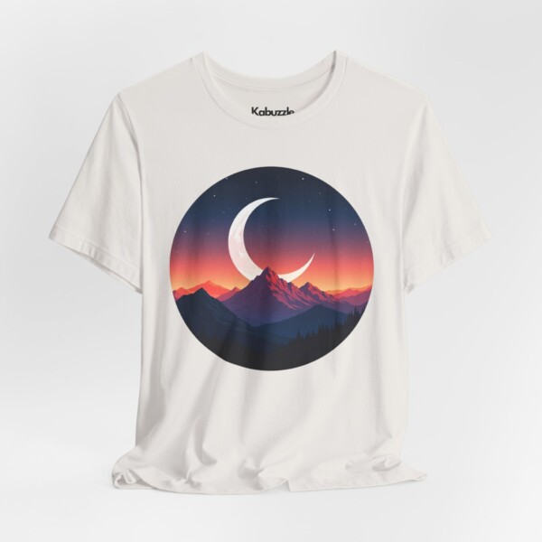 Alpine Moonlit Dream- Jersey Cotton Graphic Tee Shirt - Image 3