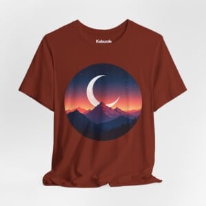Alpine Moonlit Dream- Jersey Cotton Graphic Tee Shirt