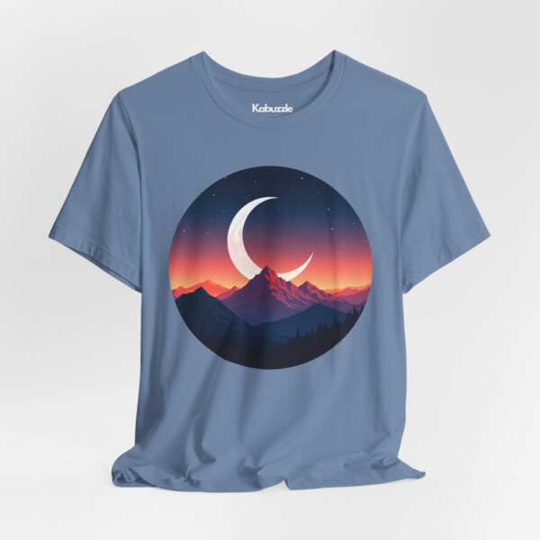 Alpine Moonlit Dream- Jersey Cotton Graphic Tee Shirt - Image 5