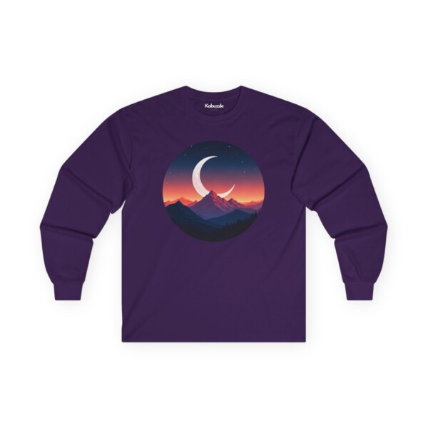 Alpine Moonlit Dream - Long Sleeve Graphic Tee - Image 3