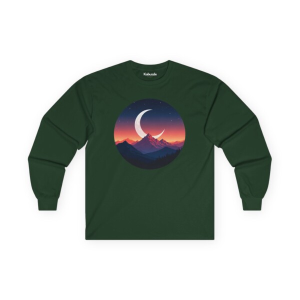 Alpine Moonlit Dream - Long Sleeve Graphic Tee - Image 2