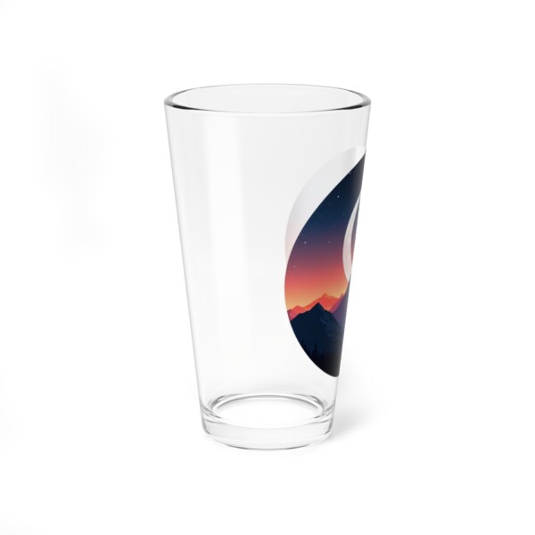 Alpine Moonlit Dream - Pint Glass, 16oz - Image 2