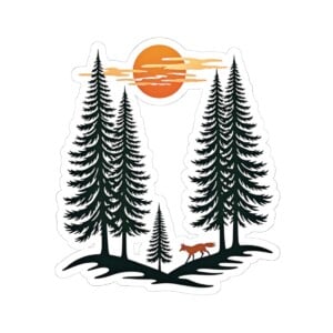 Among the Pines - Kiss Cut Sticker