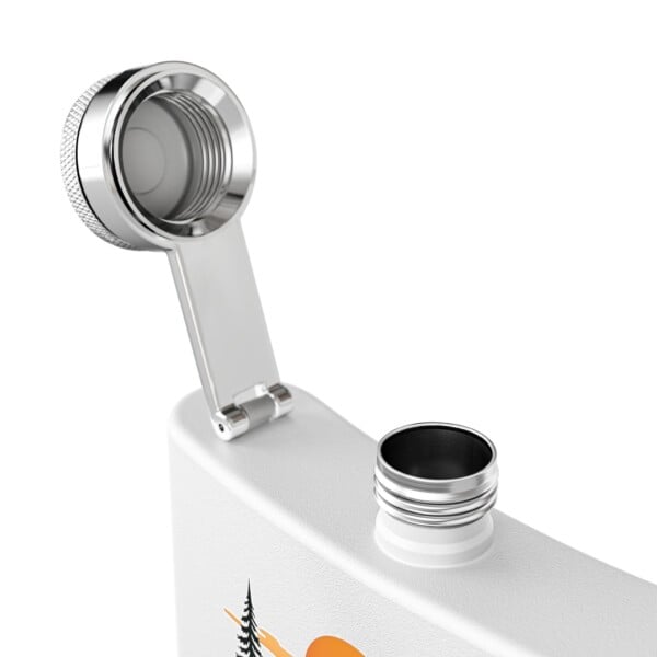 Among the Pines- Stainless Steel Flask, 6oz - Image 3
