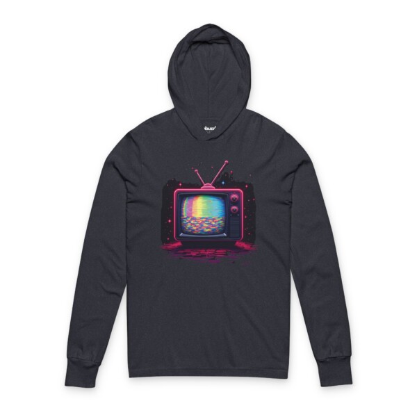 Analog Dreams in a Digital World - Hooded Long Sleeve Tee Shirt - Image 2