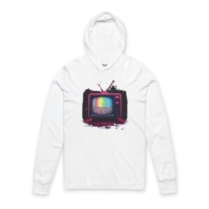 Analog Dreams in a Digital World - Hooded Long Sleeve Tee Shirt