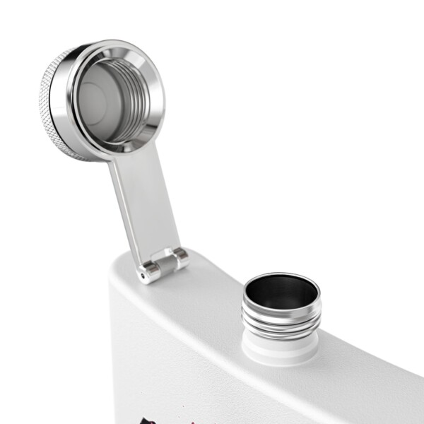 Analog Dreams in a Digital World- Stainless Steel Flask, 6oz - Image 3